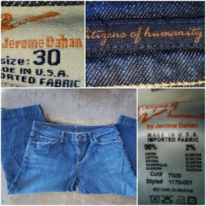 Citizen of Humanity Denim Crop Pants